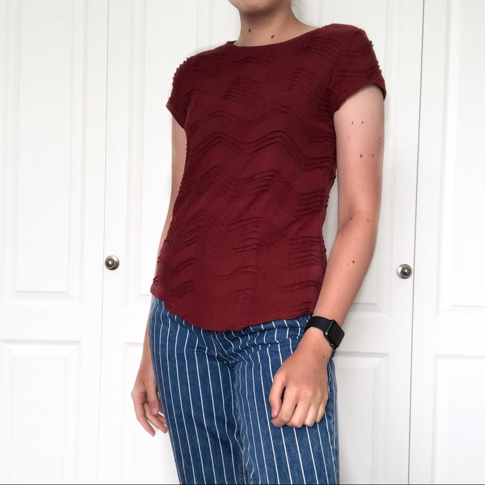 🍁Textured Simply Vera Wang Top 🍂